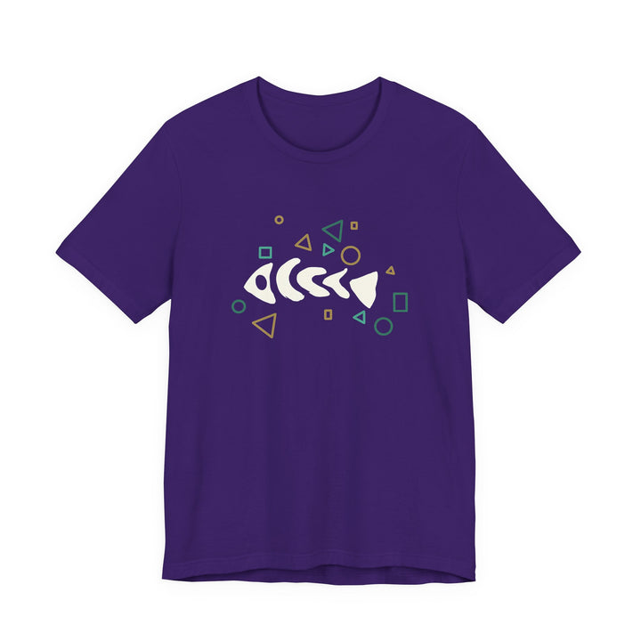 Fish Bone T-Shirt – Geometrisches Fischskelett