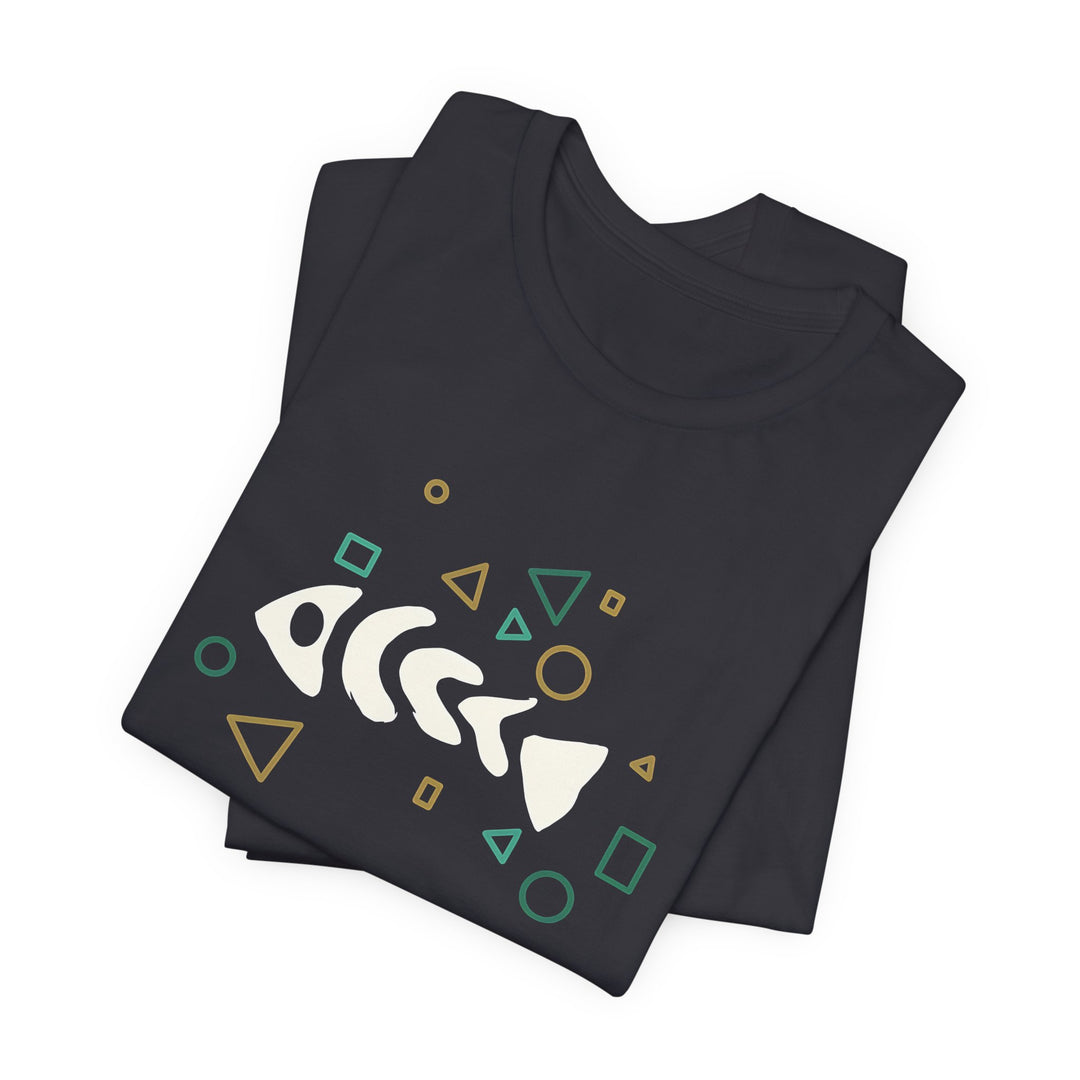 Fish Bone T-Shirt – Geometrisches Fischskelett