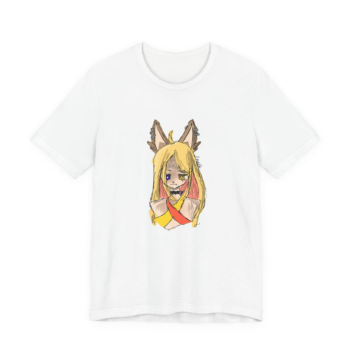 Fox Ear Girl T-Shirt – Original Anime-Skizze