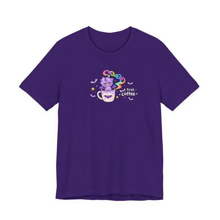 But First, Coffee T-Shirt – Dämonen-Kätzchen in der Kaffeetasse
