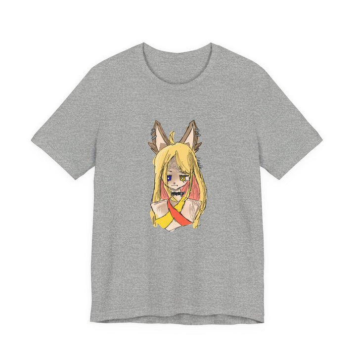 Fox Ear Girl T-Shirt – Original Anime-Skizze