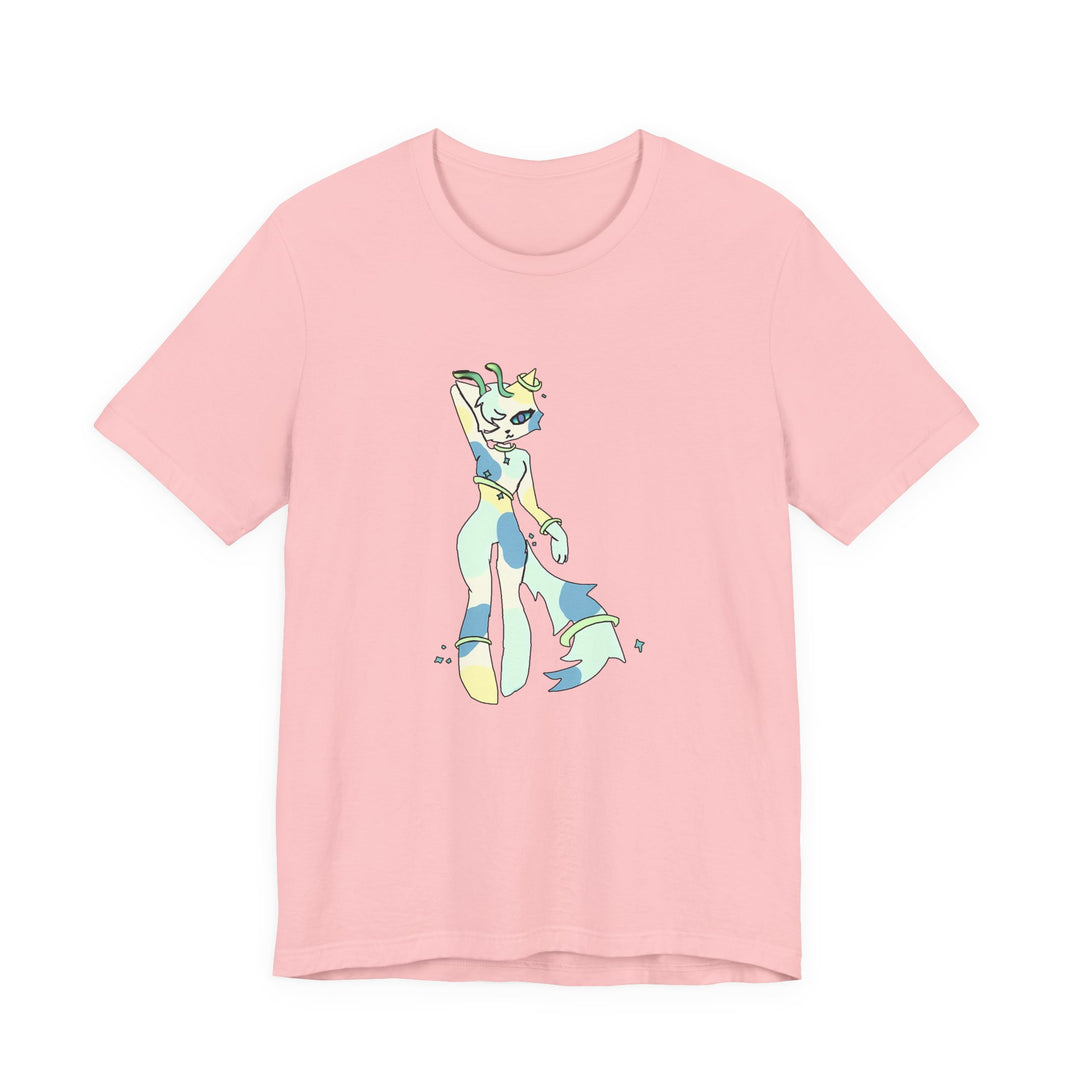 Pastel Star Alien Tee – Kawaii Alien Character T-Shirt