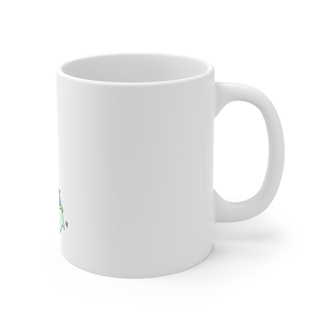 Pastel Star Alien Tasse – Kawaii-Alien-Figur, Kaffeebecher 0,33 l