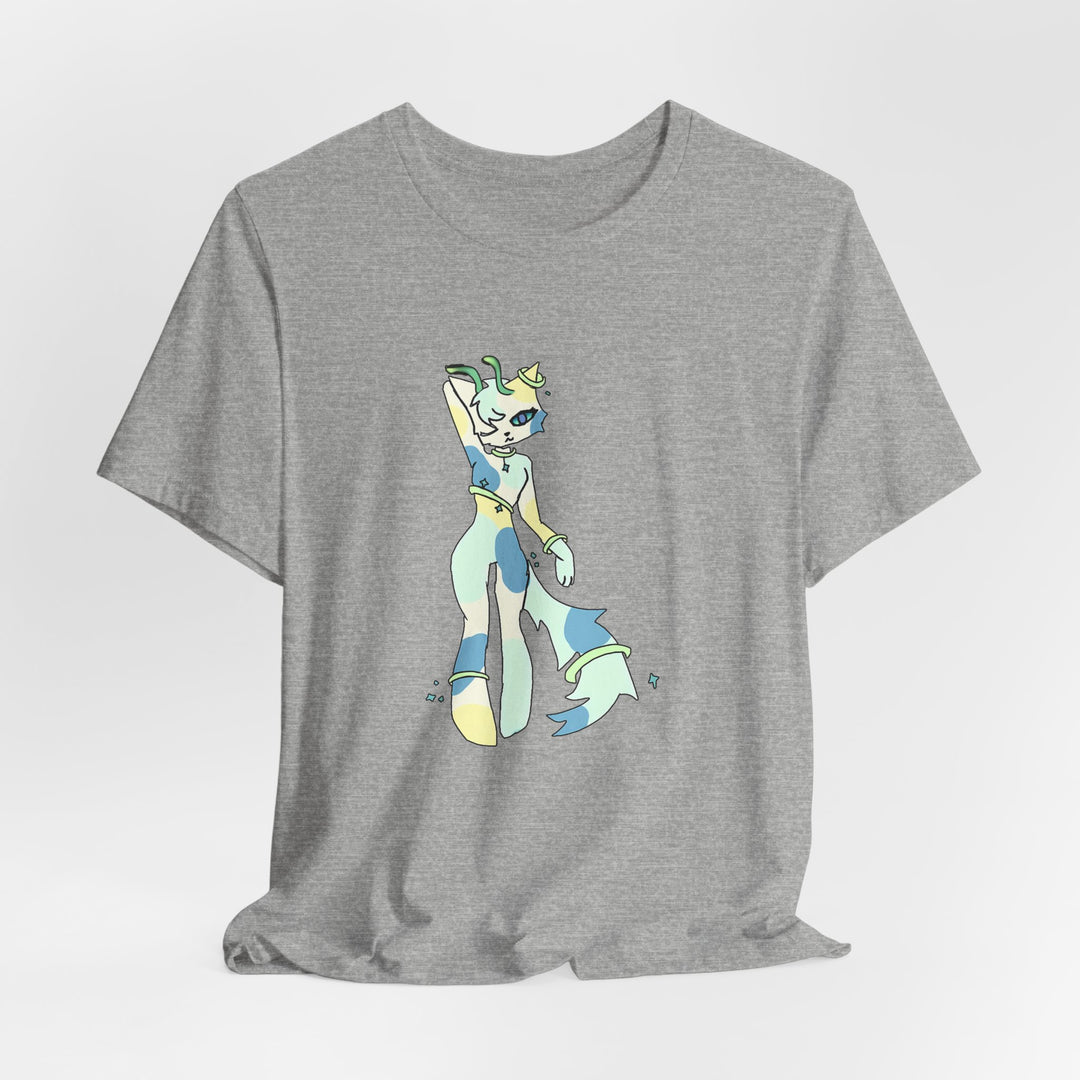 Pastel Star Alien Tee – Kawaii Alien Character T-Shirt
