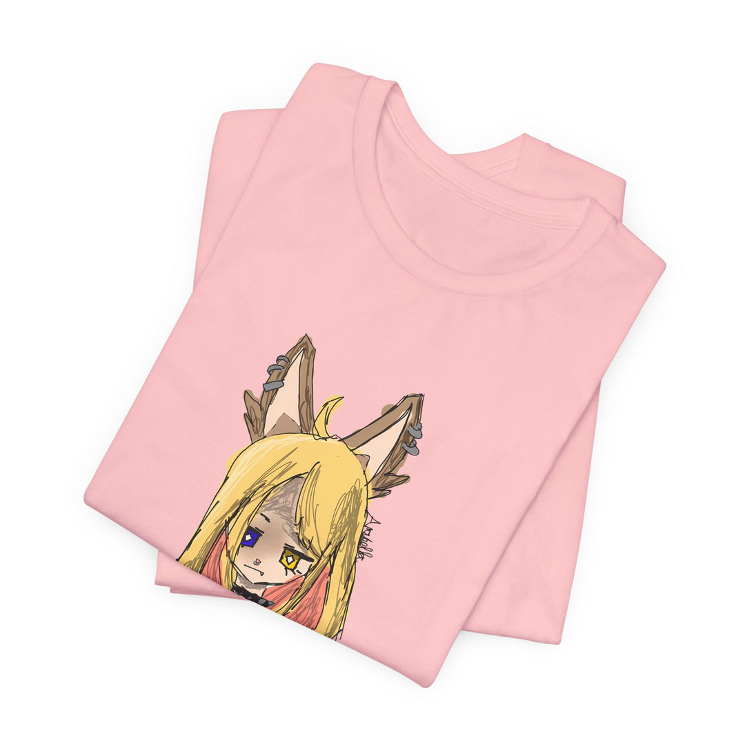 Fox Ear Girl T-Shirt – Original Anime-Skizze