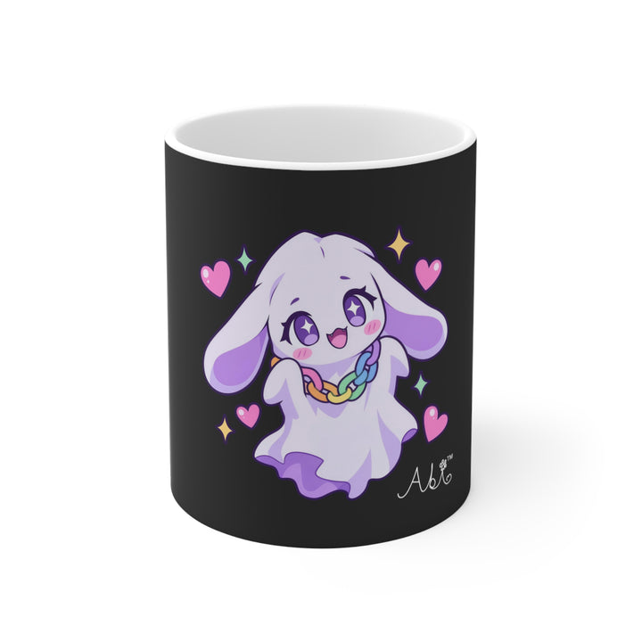 Ghost Bunny Mug – Cute Kawaii Ghost Coffee Mug 11oz