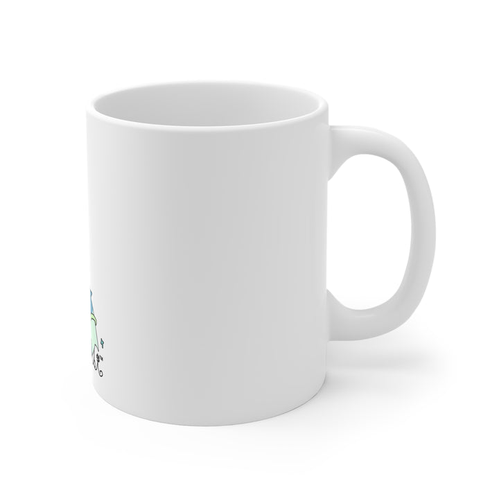 Pastel Star Alien Mug – Kawaii Alien Character Coffee Mug 11oz