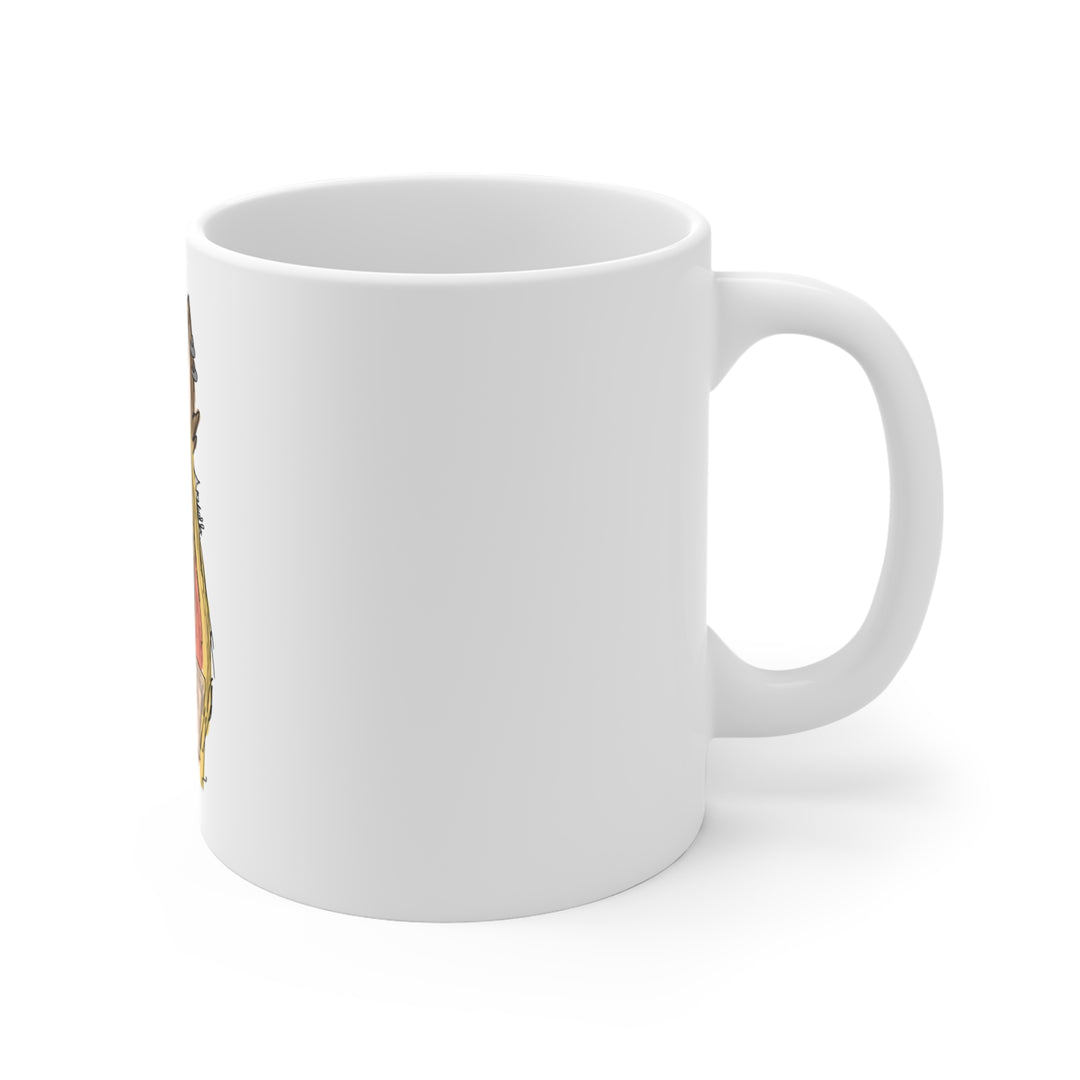 Fox Ear Girl Mug – Original Anime Sketch Coffee Mug 11oz