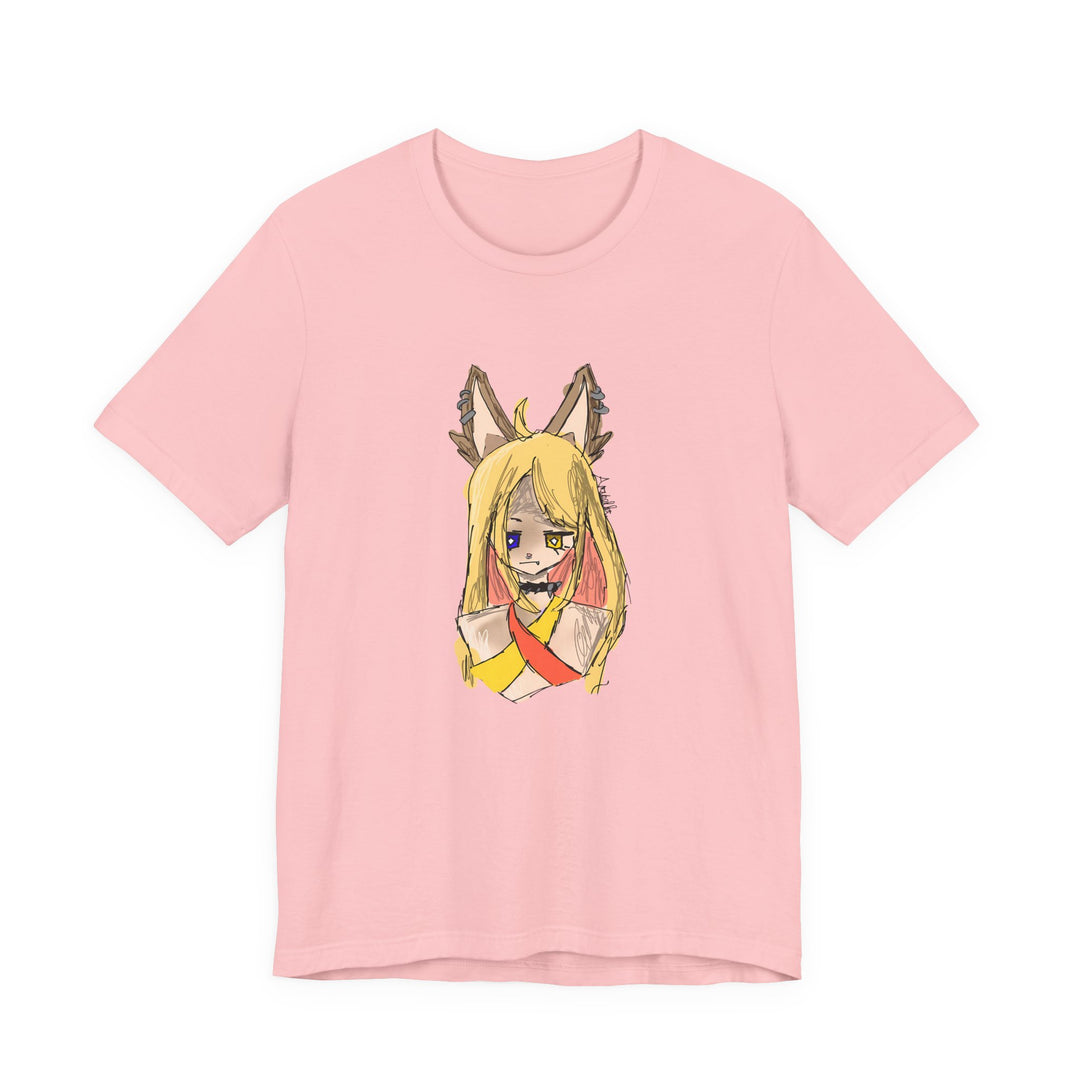 Fox Ear Girl T-Shirt – Original Anime-Skizze