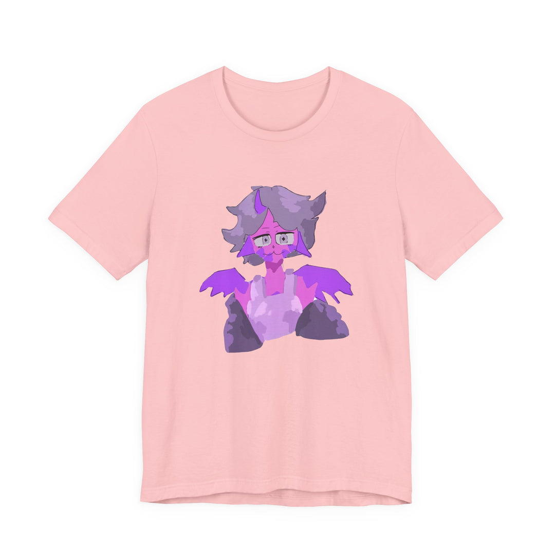 Purple Demon Cat Tee – Cute Gothic Anime Bat-Kitten T-Shirt