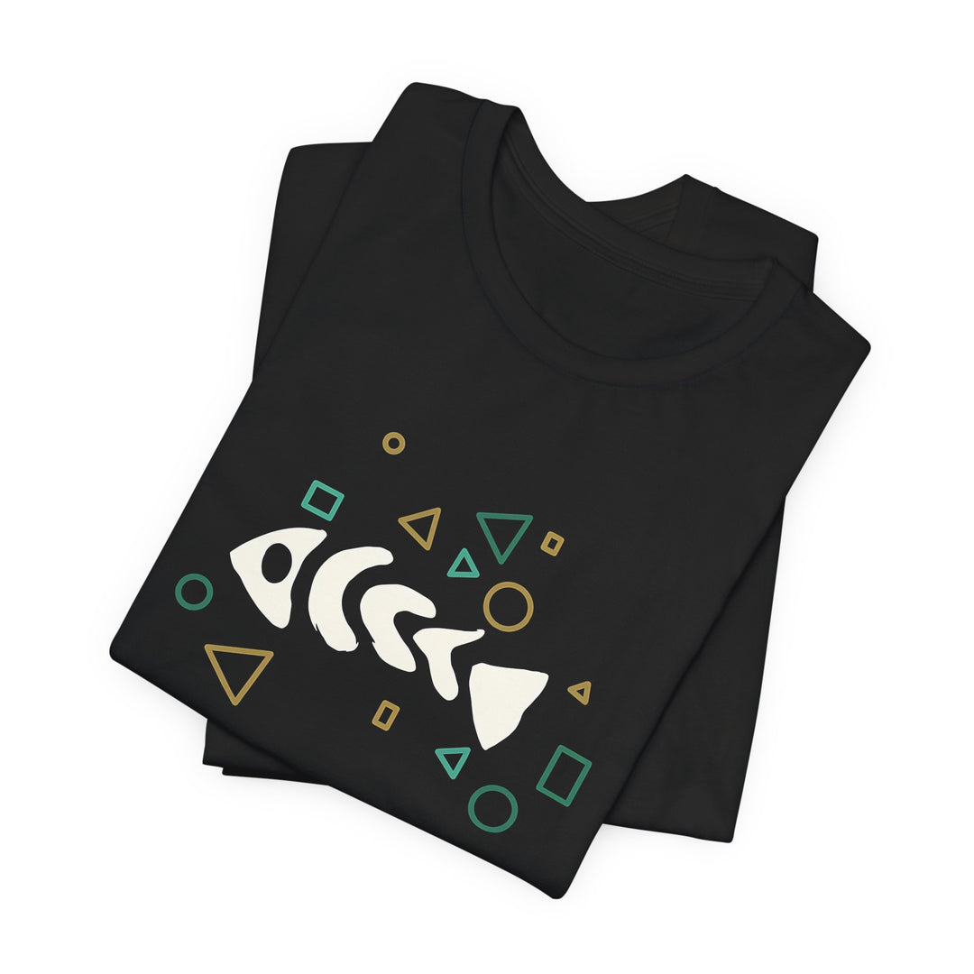 Fish Bone T-Shirt – Geometrisches Fischskelett