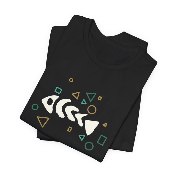 Fish Bone T-Shirt – Geometrisches Fischskelett