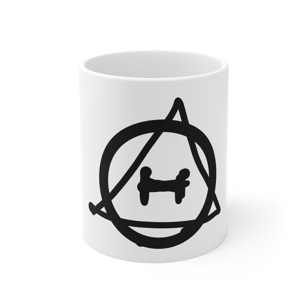 Therian Symbol Mug – Hand-Drawn Theta-Delta Coffee Mug 11oz