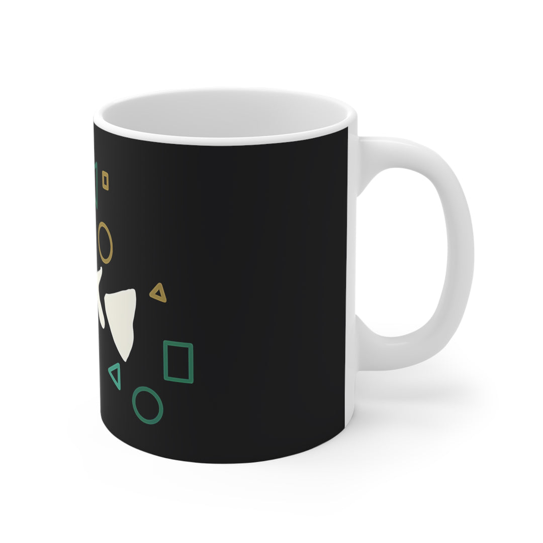 Fish Bone Mug – Geometric Fish Skeleton Coffee Mug 11oz