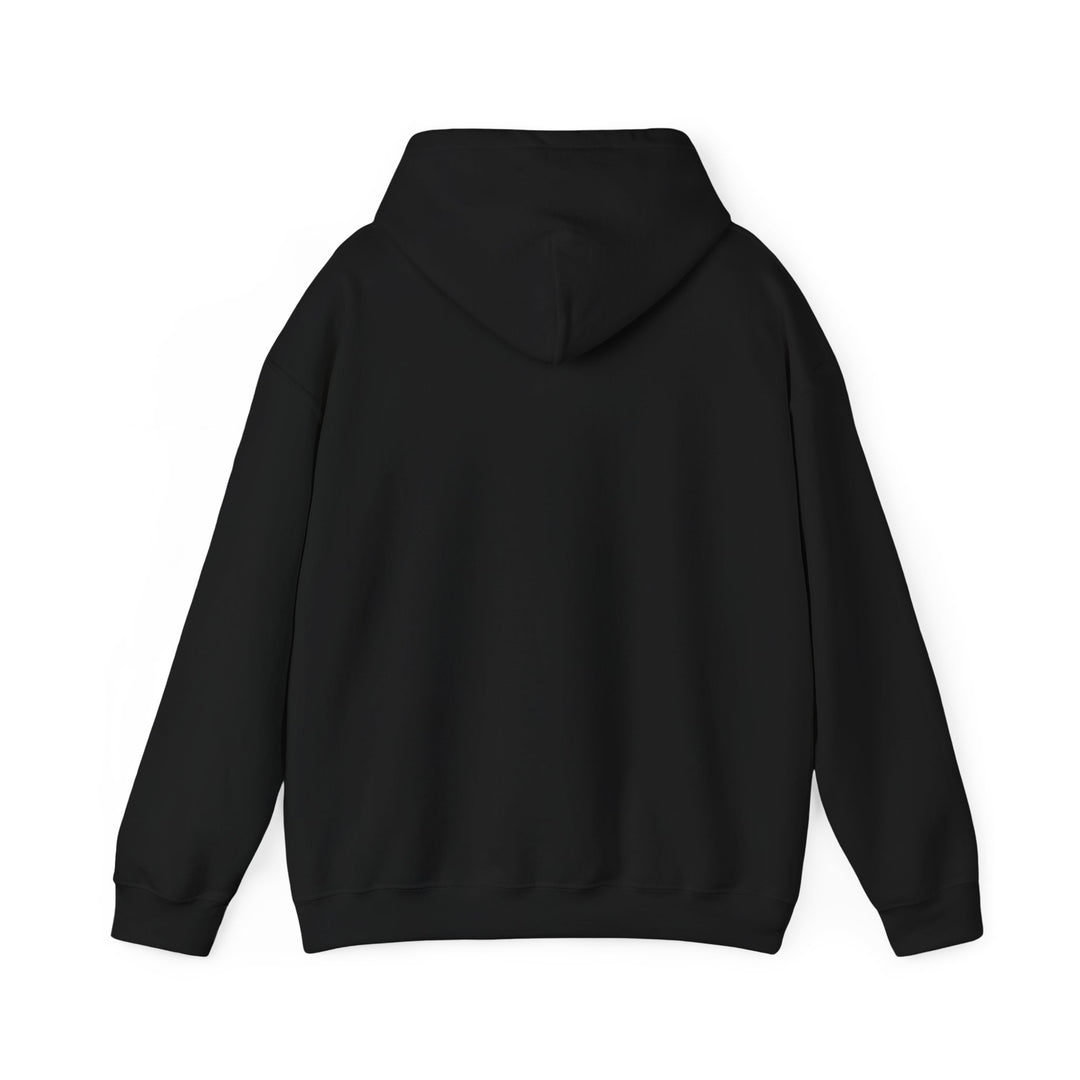 Therian Fish Bone Hoodie – Geometric Fish Skeleton with Lettering Hoodie