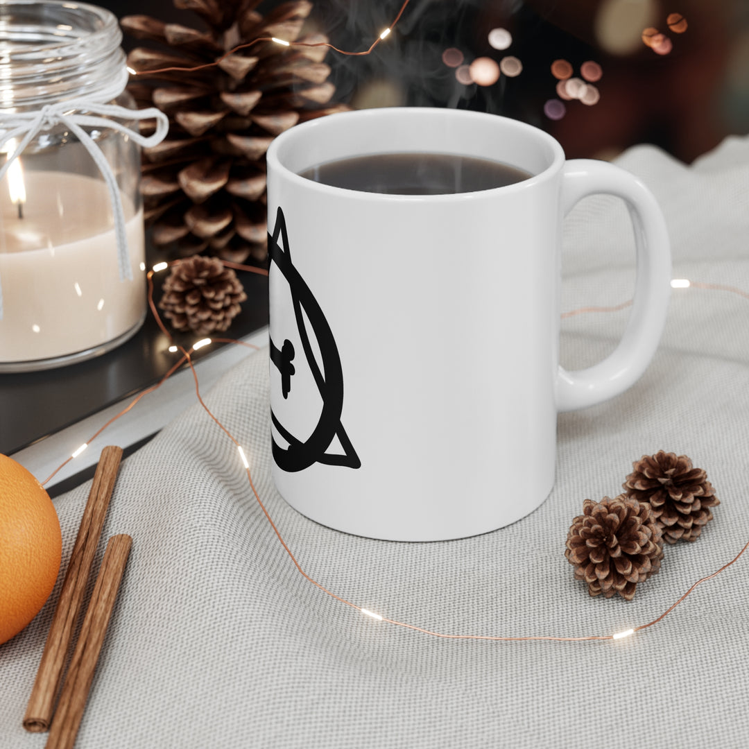 Therian Symbol Mug – Hand-Drawn Theta-Delta Coffee Mug 11oz