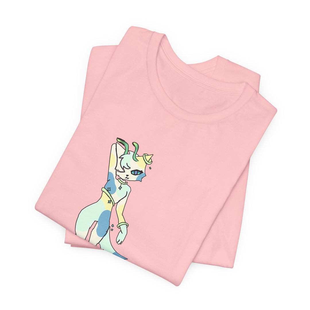 Pastel Star Alien Tee – Kawaii Alien Character T-Shirt