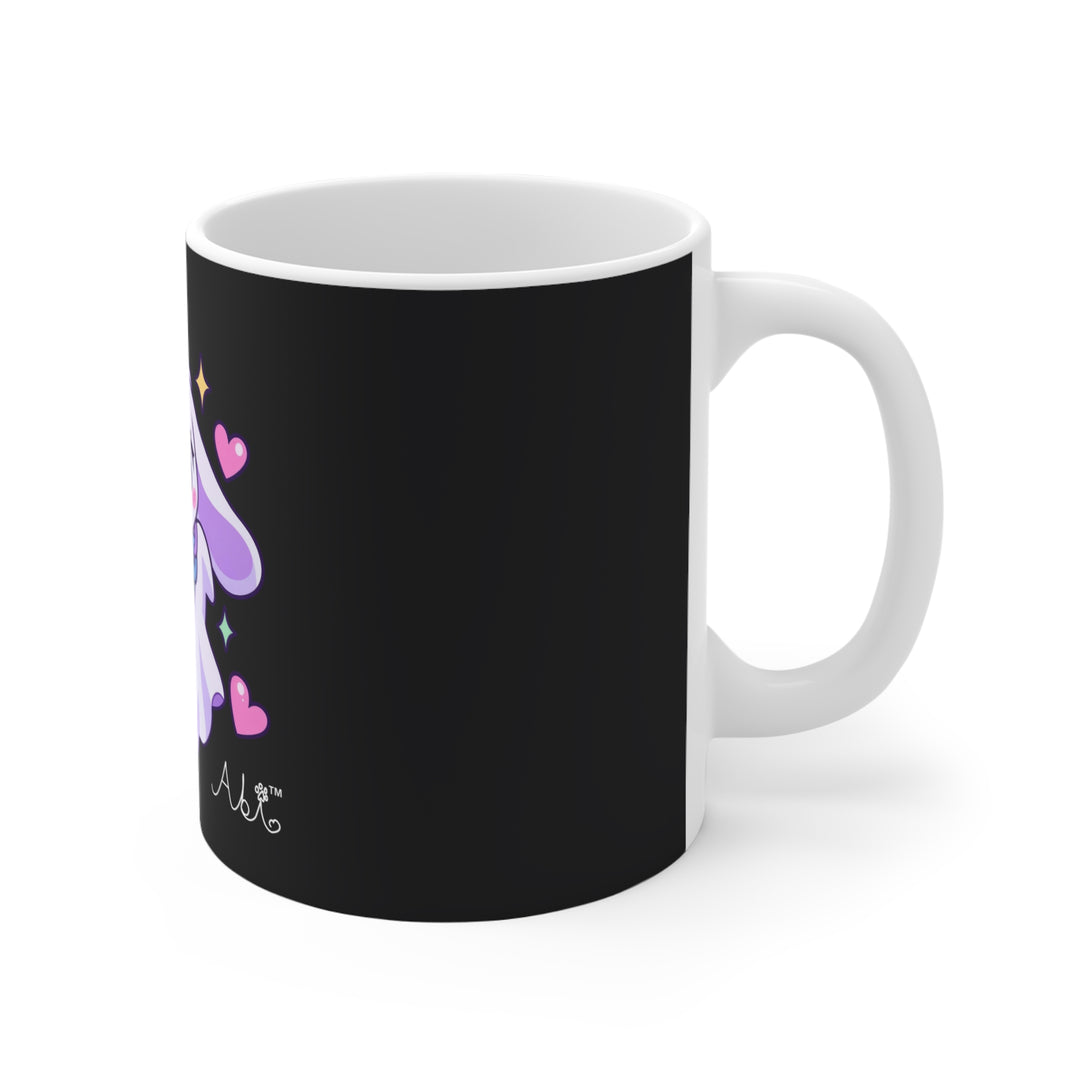 Ghost Bunny Mug – Cute Kawaii Ghost Coffee Mug 11oz