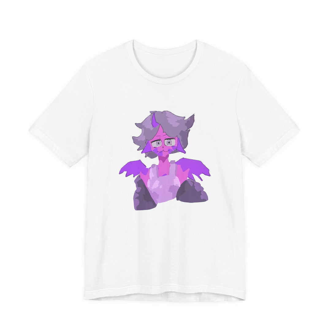 Purple Demon Cat Tee – Cute Gothic Anime Bat-Kitten T-Shirt