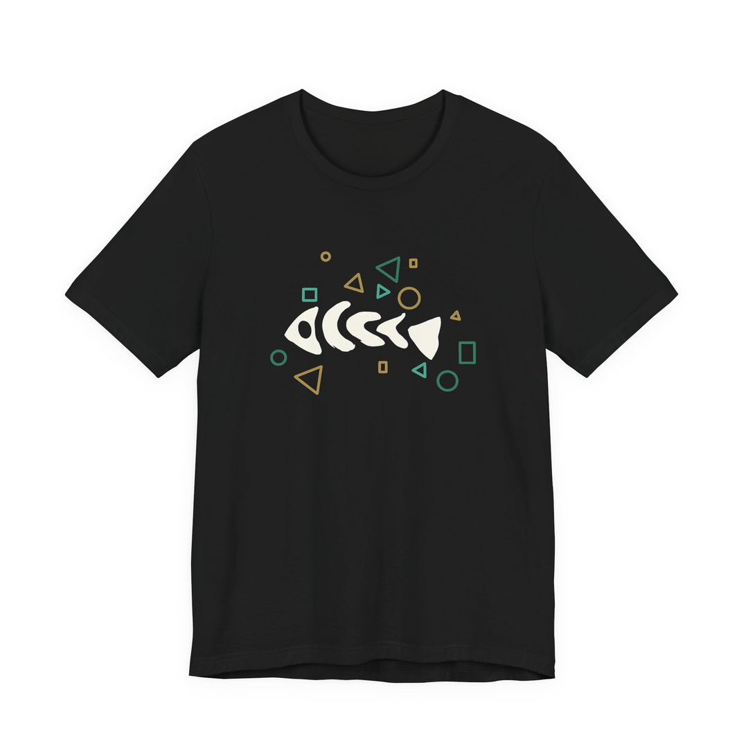 Fish Bone T-Shirt – Geometrisches Fischskelett
