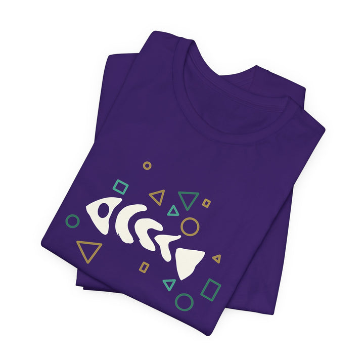 Fish Bone T-Shirt – Geometrisches Fischskelett