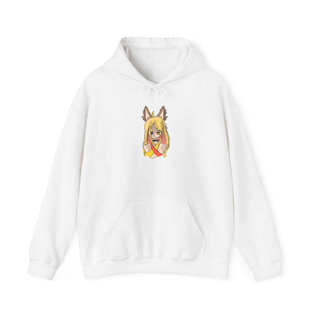 Fox Ear Girl Hoodie – Original Anime Sketch Hoodie
