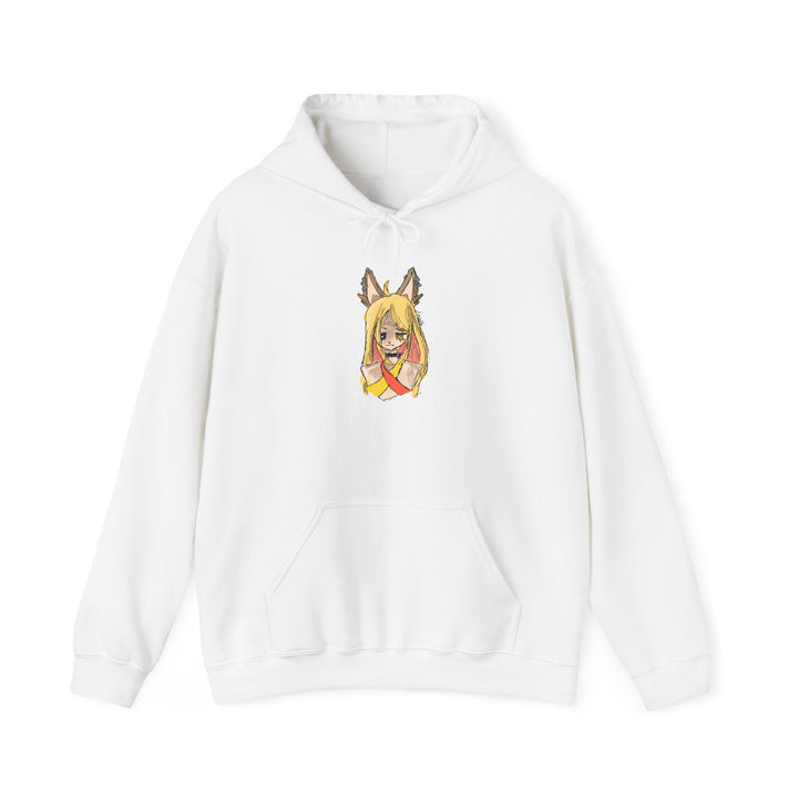Fox Ear Girl Hoodie – Original Anime Sketch Hoodie